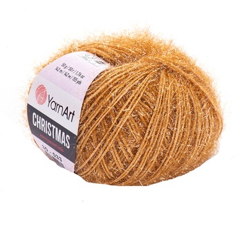 Fir textil YarnArt Christmas 30, pentru crosetat si tricotat, acril, maro deschis, 142 m Fir textil YarnArt Christmas 30, pentru crosetat si tricotat, acril, maro deschis, 142 m