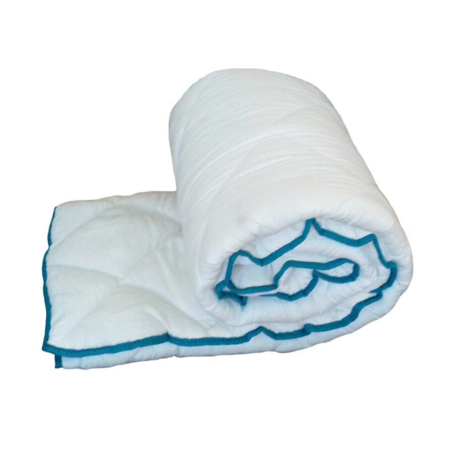 Pilota matlasata, microfibra, 140 x 200 cm, alba