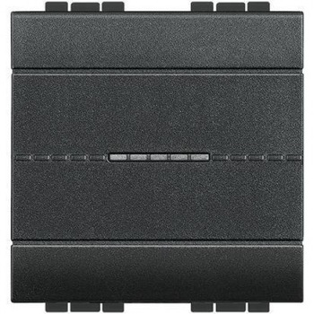 Intrerupator, Bticino, Axial, Living Light, 2M, 16A, Negru Antracit, L4051M2AN Intrerupator, Bticino, Axial, Living Light, 2M, 16A, Negru Antracit, L4051M2AN