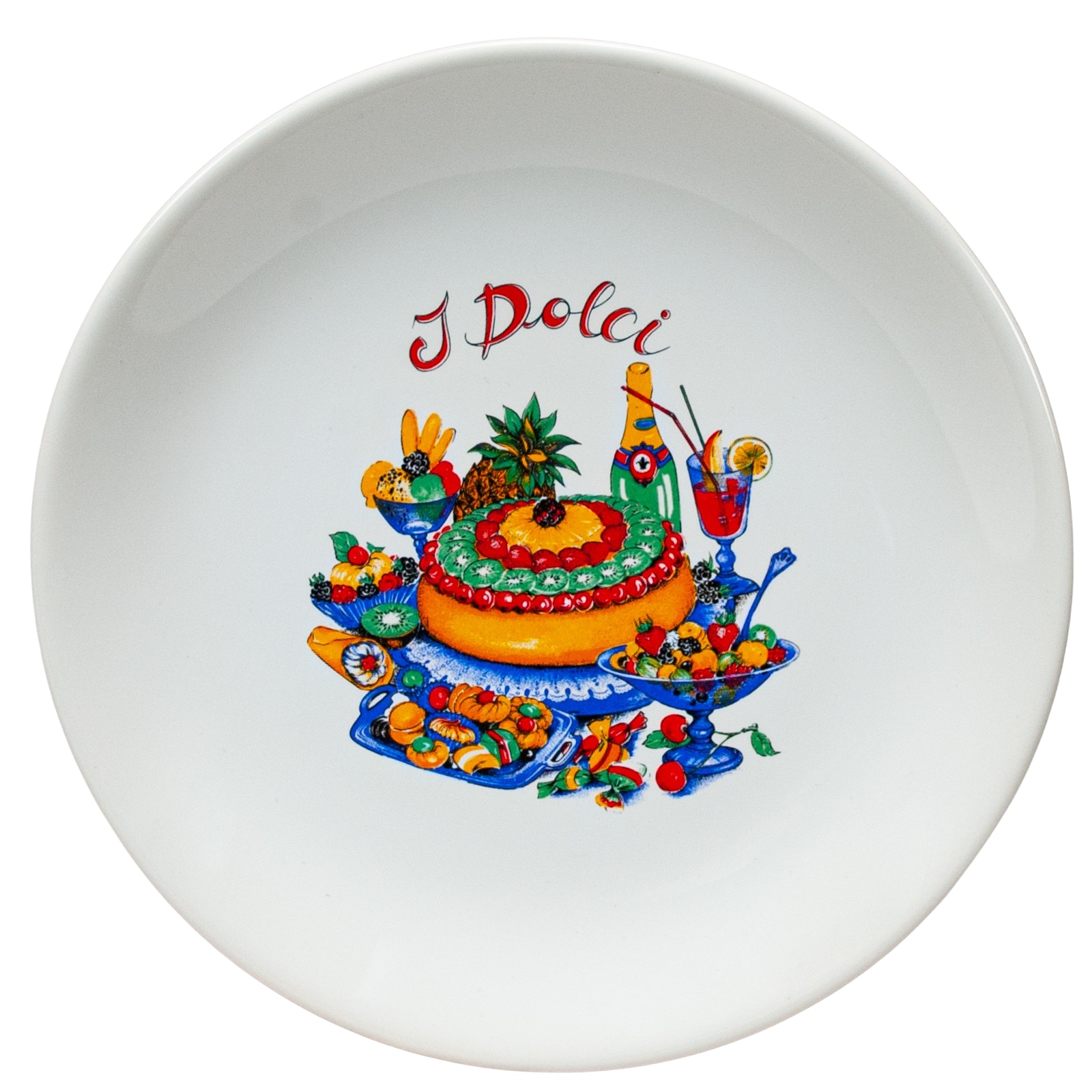 Farfurie desert, Cesiro, 21 cm, Alb Pur cu decor I Dolci