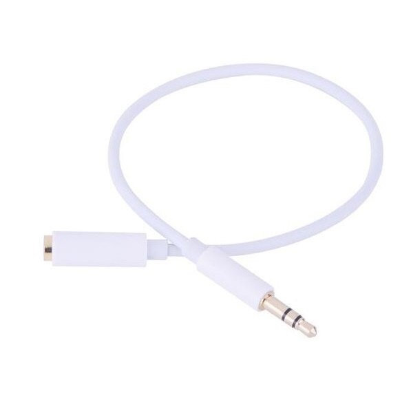 Cablu audio jack 3.5mm mama la tata Alb