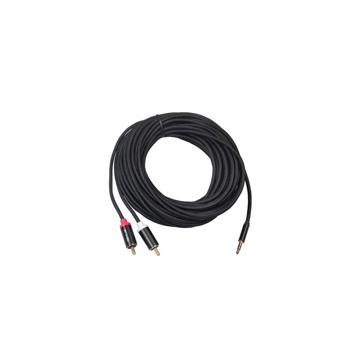Cablu audio 2 RCA la Jack 3.5 mm, 5 m, Negru