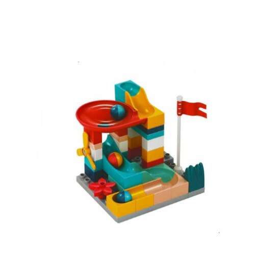 Set constructie labirint cu bile 56 piese