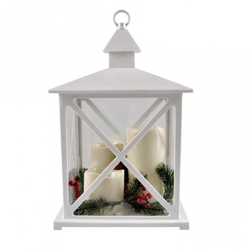 Felinar led cu efect real de lumanare 39 x 24 x 24 cm Felinar led cu efect real de lumanare 39 x 24 x 24 cm