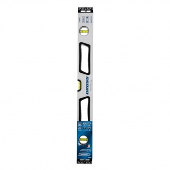 Nivela aluminiu, 600 mm, armata, cu manere frezate, 3 bule, magnet Gross Nivela aluminiu, 600 mm, armata, cu manere frezate, 3 bule, magnet Gross