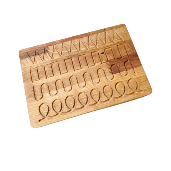 Joc educativ Montessori de invatare a literelor si scrisului, lemn,+1 an