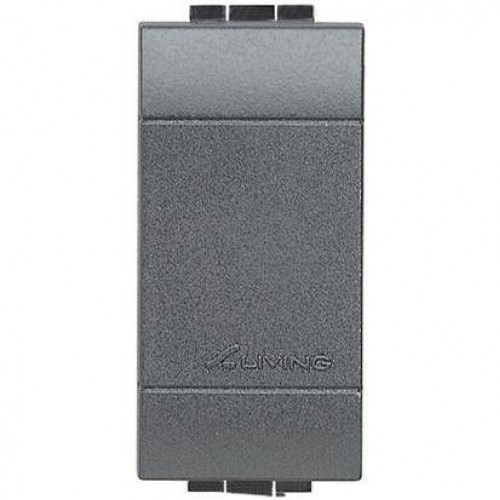 Tasta falsa, Bticino, Living Light, 1M, Negru Antracit, L4950