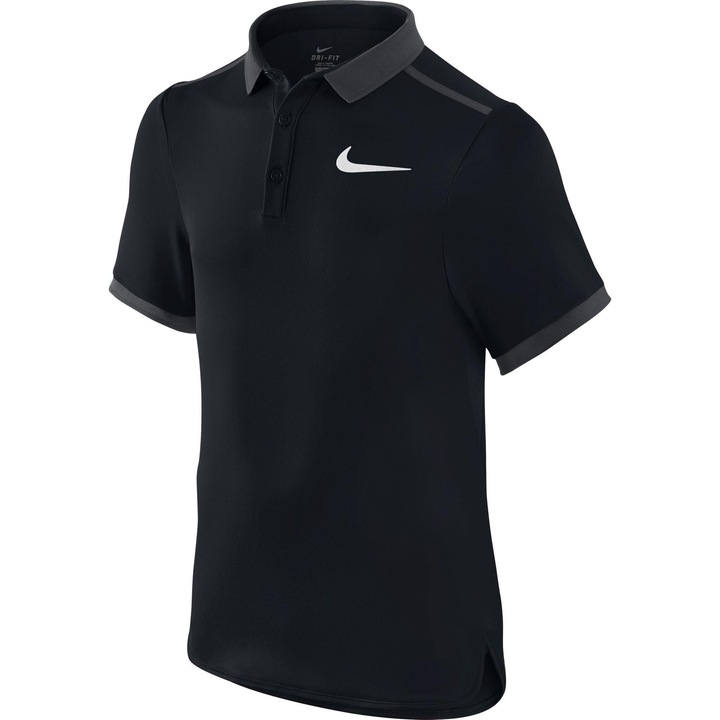 Nike Advantage gyerek póló, Fekete/Antracit-szürke, XS