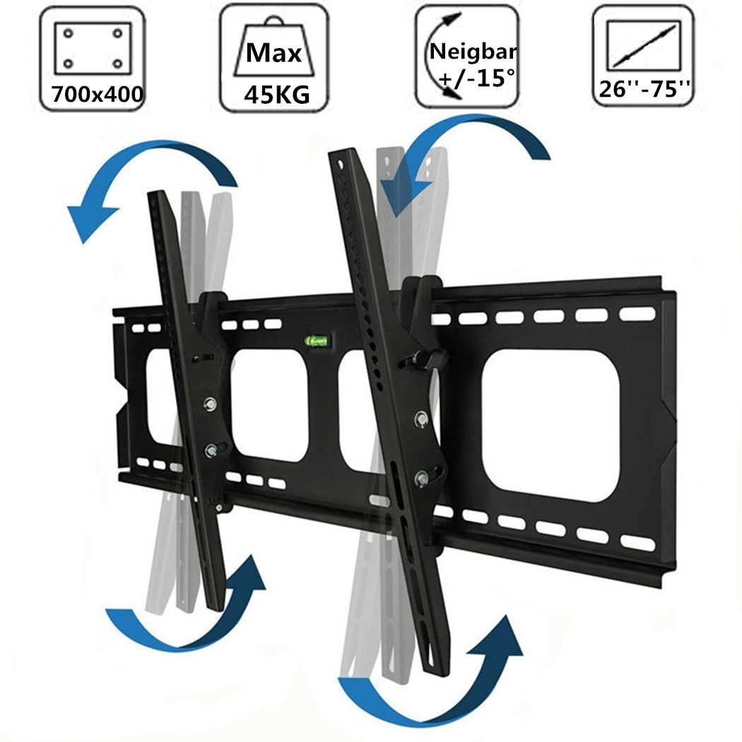 UNHO Soporte de Pared para Pantalla TV de 26-75 LED LCD OLED Inclinable  VESA 700x400