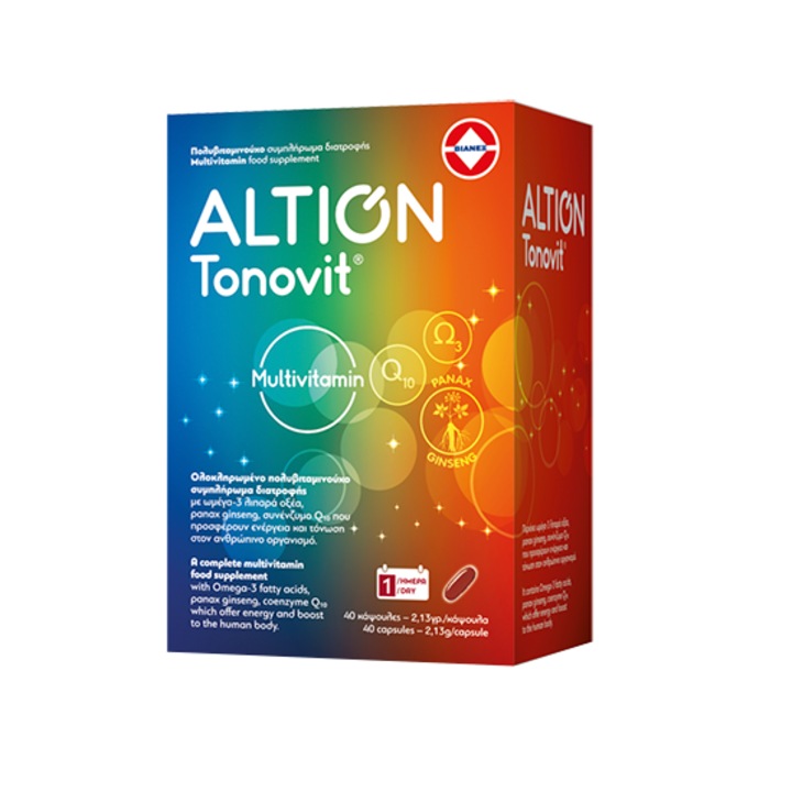 Multivitamine ALTION, Tonovit, Omega 3, 40 capsule