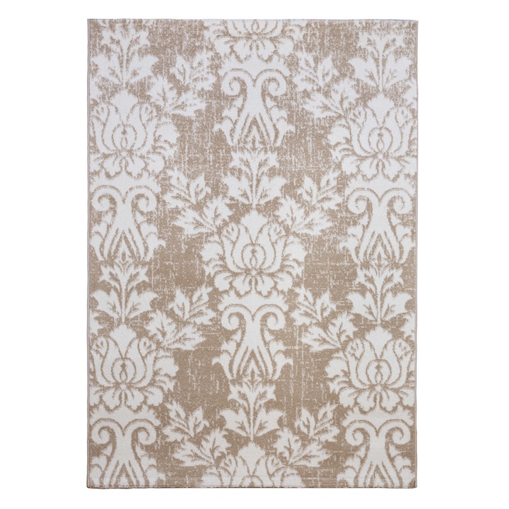 Covor modern, Cortinatex, Polipropilena, 160x230 cm, Crem