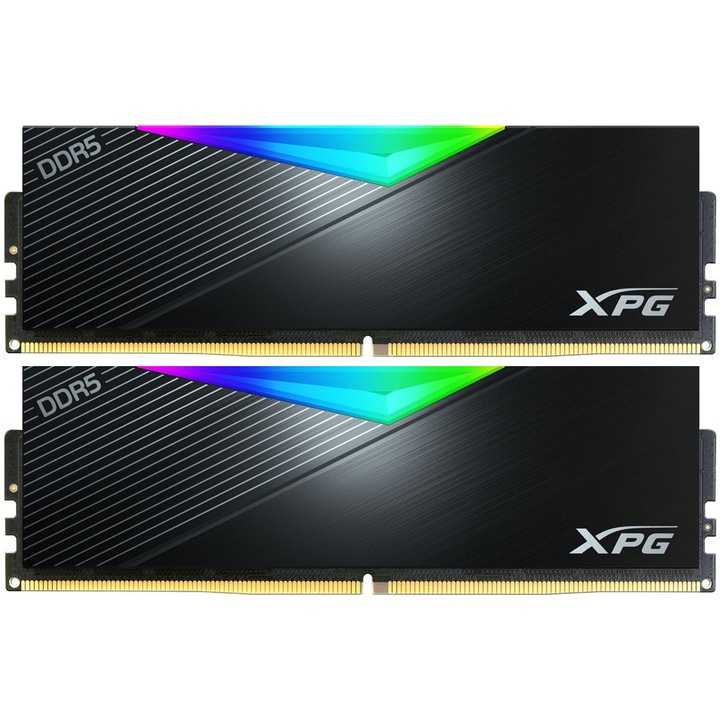 Памет ADATA XPG LANCER RGB, 32GB DDR5, 5200MHz CL38, Dual Channel Kit