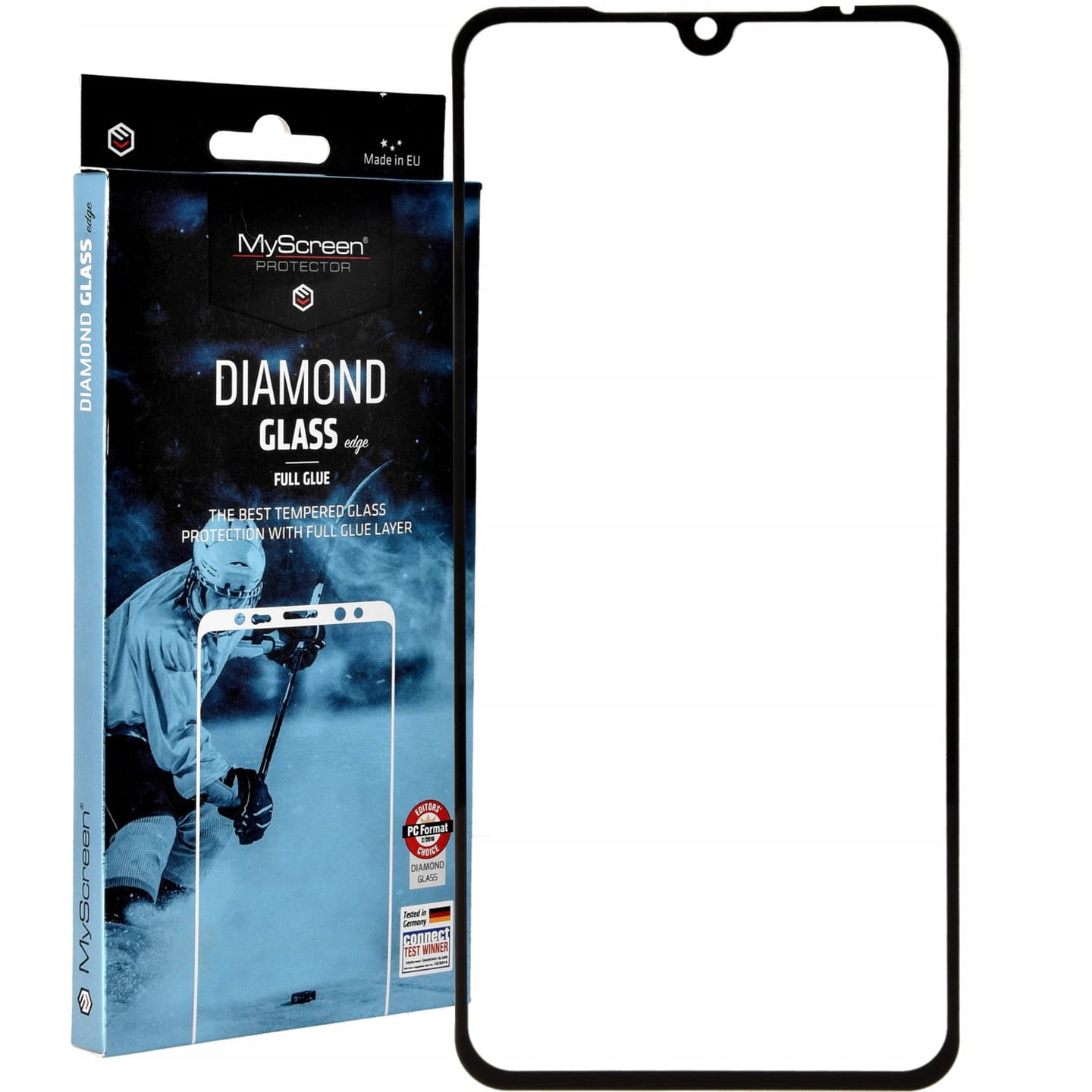 Folie de sticla MyScreen Diamond Edge Full Glue Xiaomi Mi 9, negru