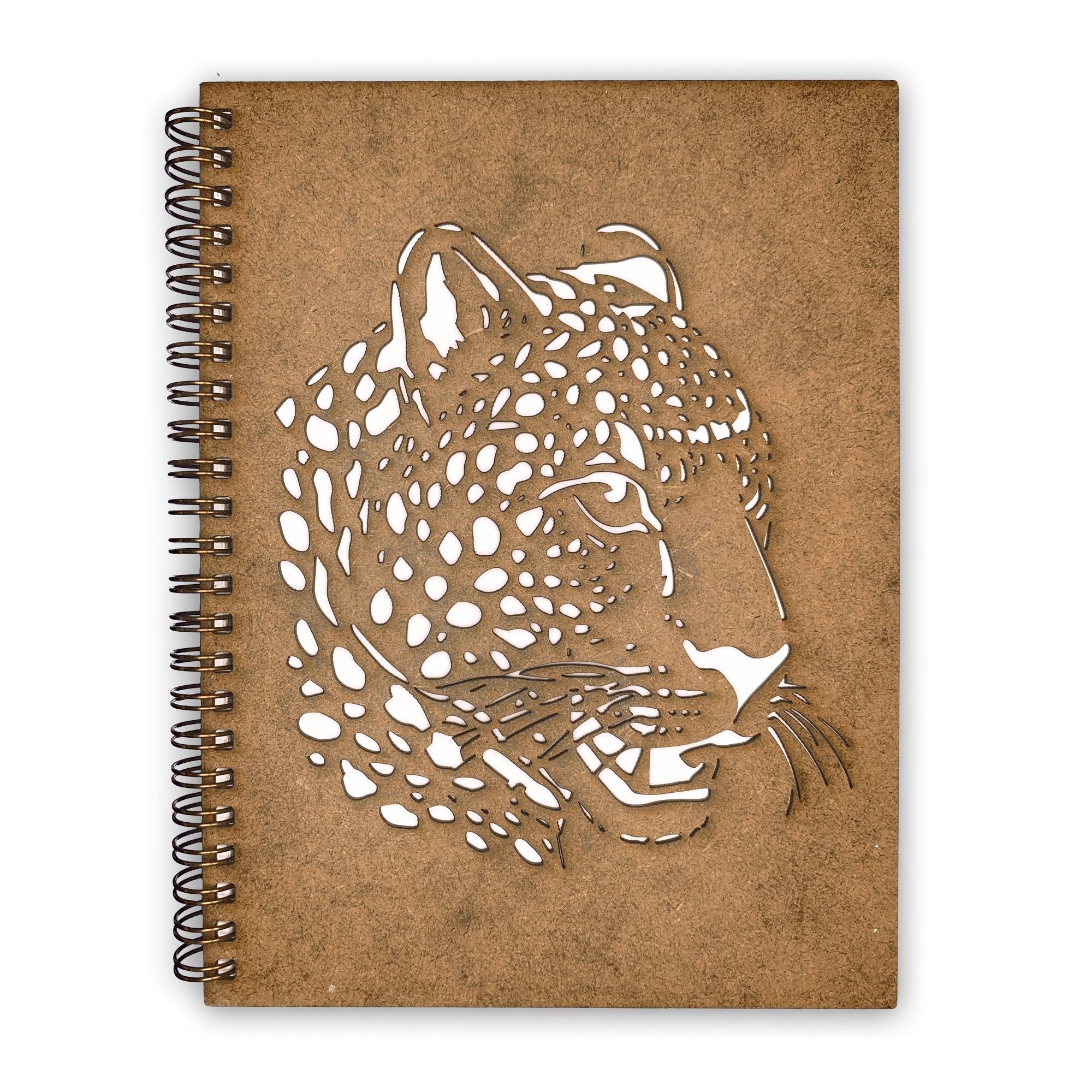 Agenda Lemn Decupata A5 80 file - Tigru