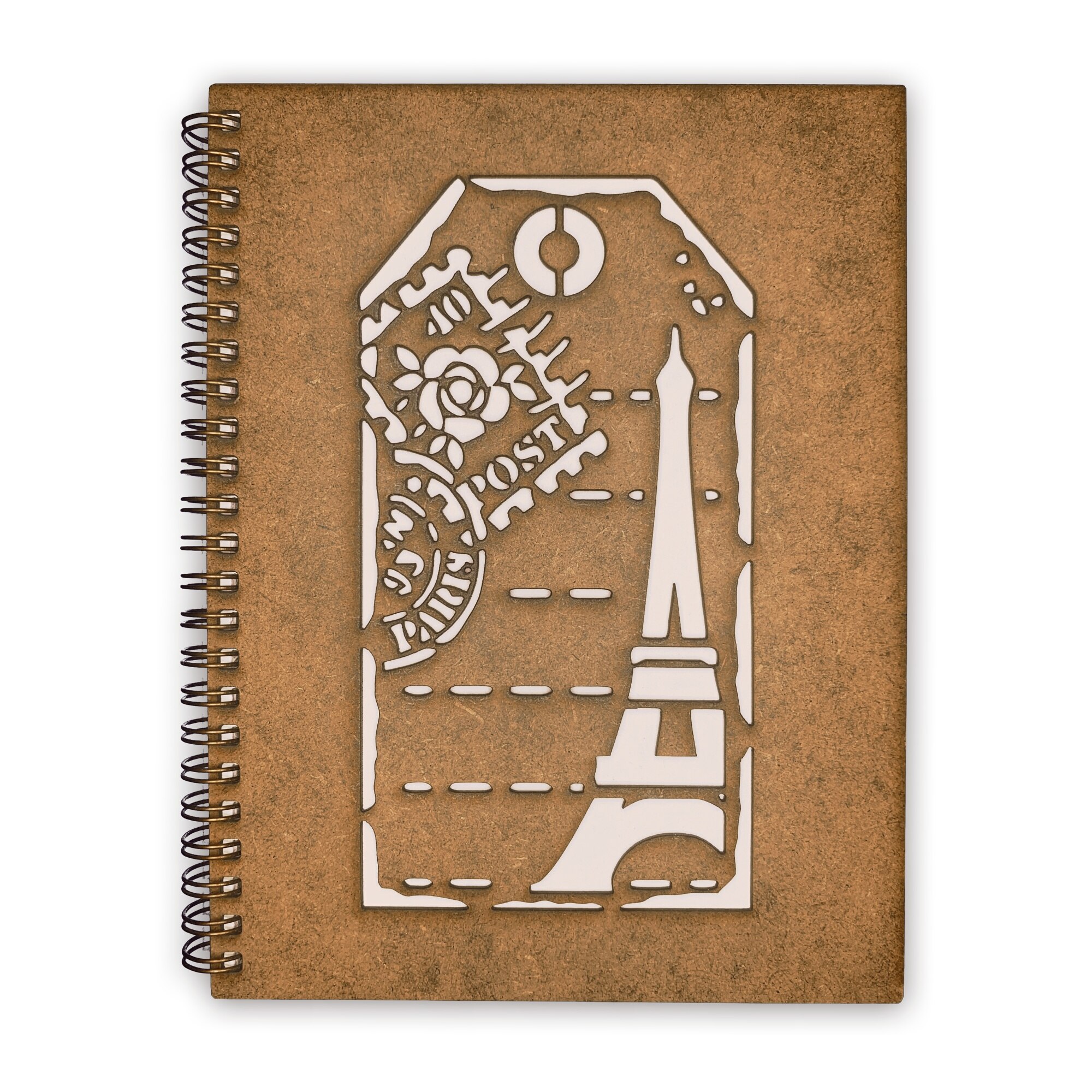 Agenda Lemn Decupata A5 80 file - Vedere Paris