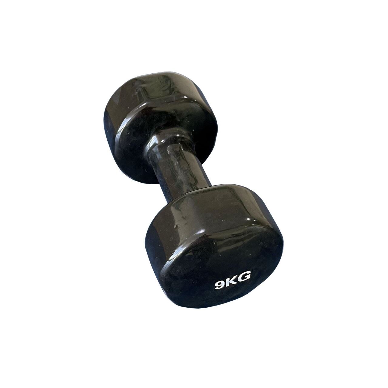 Gantera vinyl aerobic 9kg, negru