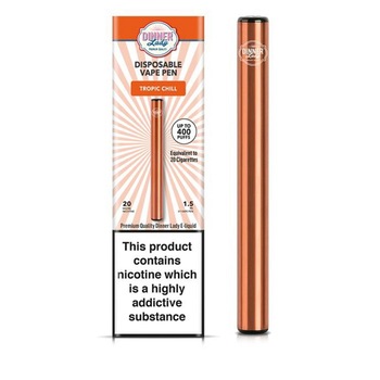 Kit Tigara Electronica Dinner Lady Vape Pen - Tropic Chill ,Dispozitiv de unica folosinta ,1,5ml ,20mg NicSalt ,autonomie ,400 pufuri Kit Tigara Electronica Dinner Lady Vape Pen - Tropic Chill ,Dispozitiv de unica folosinta ,1,5ml ,20mg NicSalt ,autonomie ,400 pufuri