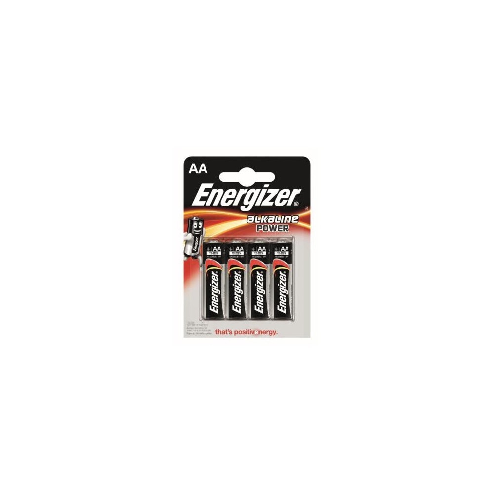 Set de 4 buc baterie Energizer alkaline power lr6 aa r6 mn 1500 1.5v 1x Blister