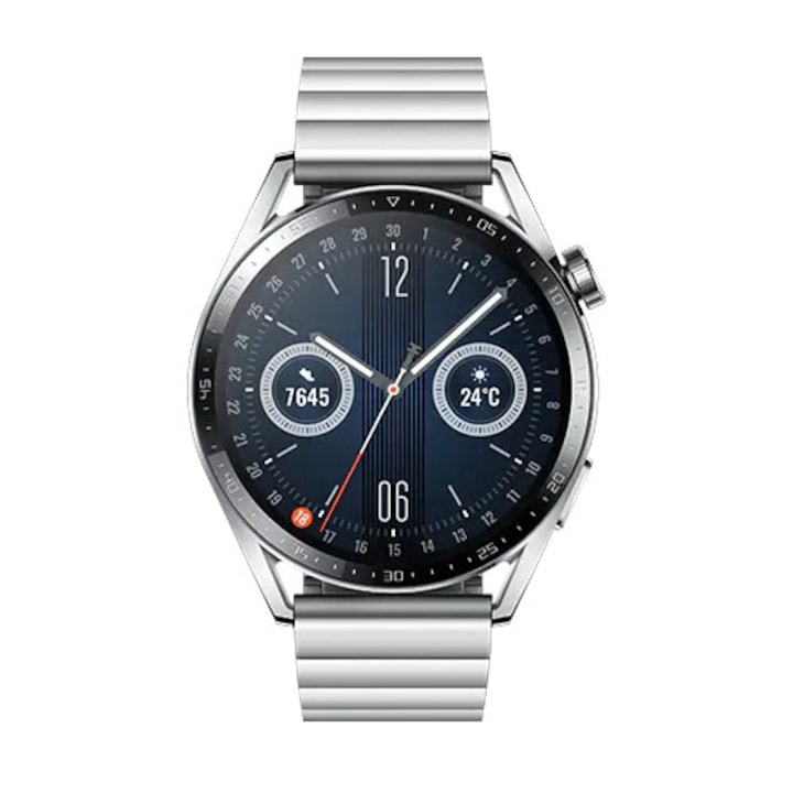 Huawei Watch GT 3 okosóra, 46mm, rozsdamentes acél szíj