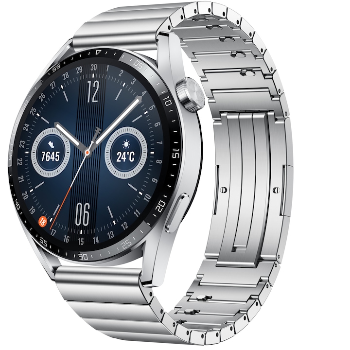 Часовник Smartwatch Huawei Watch GT3, 46mm, Elite Edition, Stainless Steel
