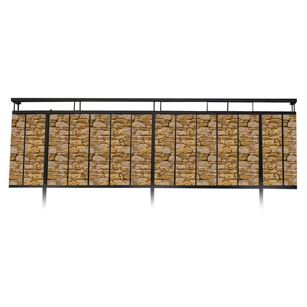 Paravan terasa/balcon, Ambiance, 445x75 cm, Maro