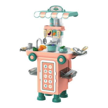 Bucatarie mobila in rulota pentru fete cu 43 de piese, pentru fete , ATS Bucatarie mobila in rulota pentru fete cu 43 de piese, pentru fete , ATS