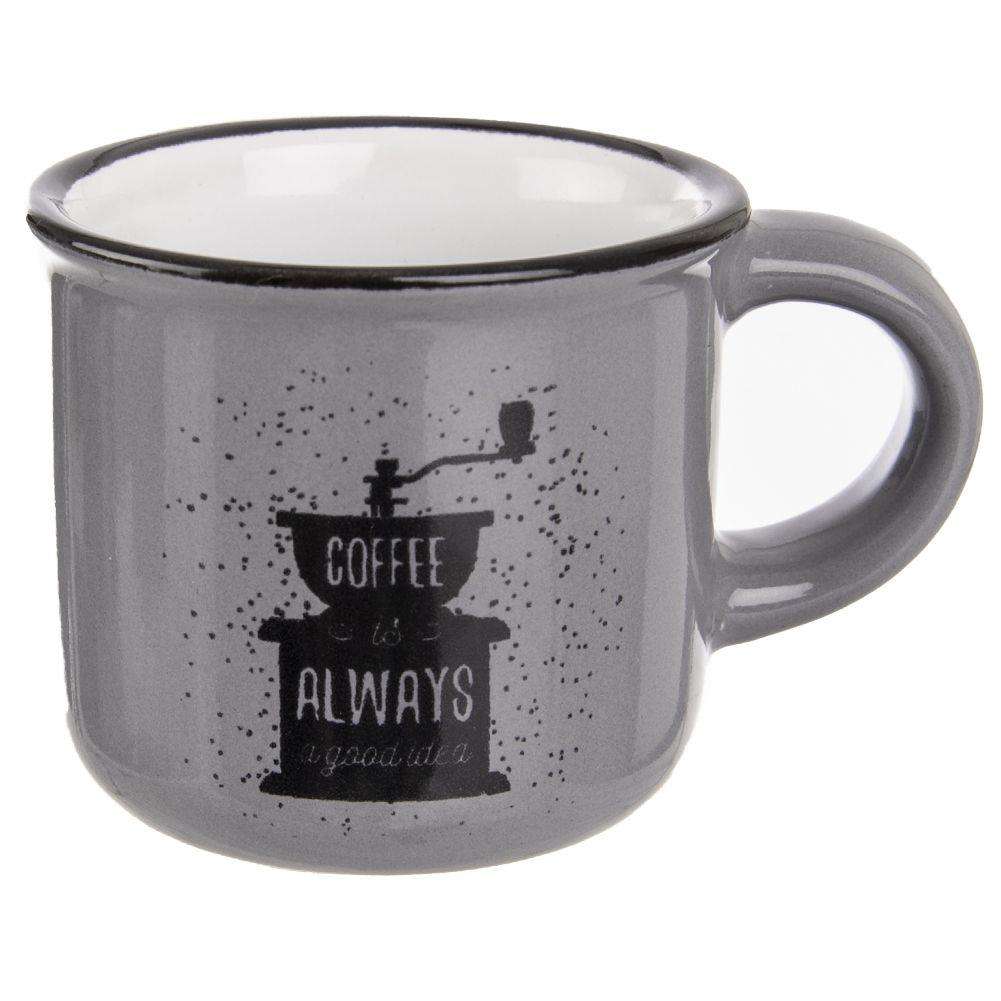 Cana espresso, Orion, Ceramica, 90 ml, Gri