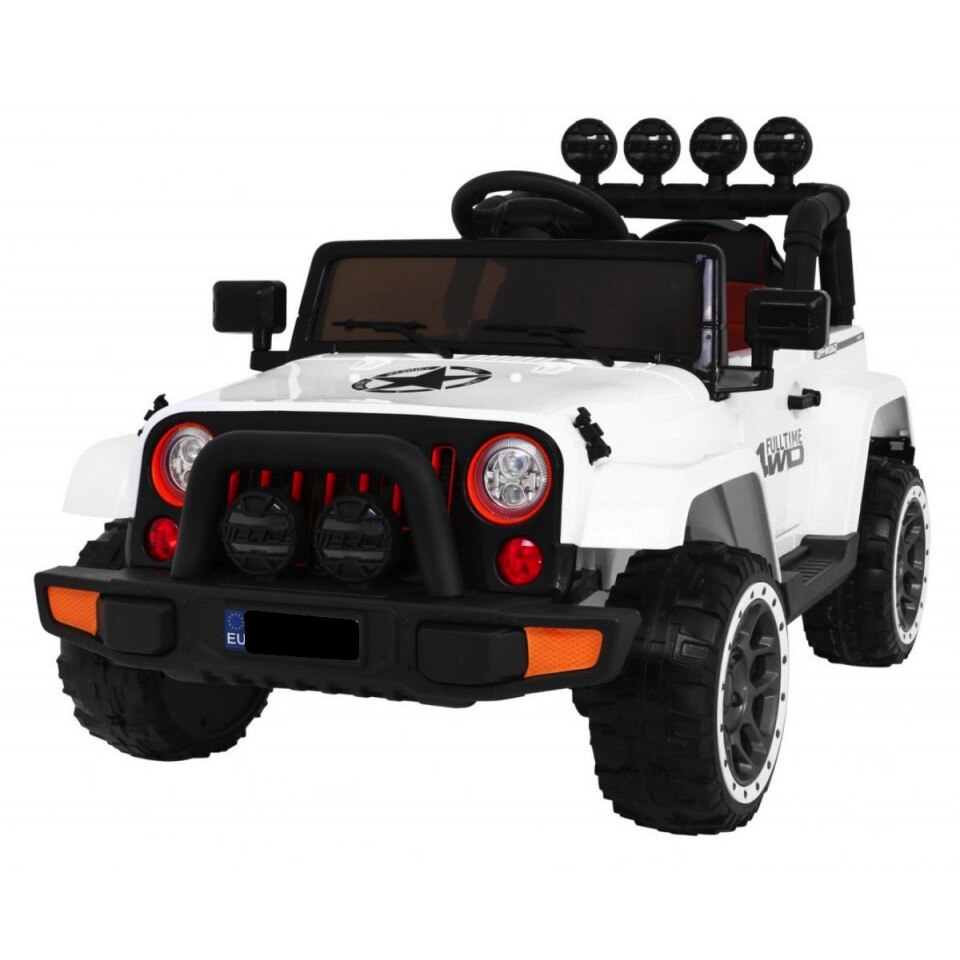 Masinuta electrica Full Time 4WD, alb