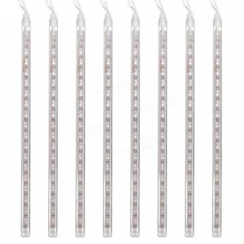 Instalatie tip turturi albastru, 320 led, 8 bucati x 50 cm