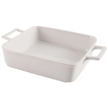 Tava de copt, Orion, Ceramica, Alb, 1.4 L, 20x20 cm Tava de copt, Orion, Ceramica, Alb, 1.4 L, 20x20 cm