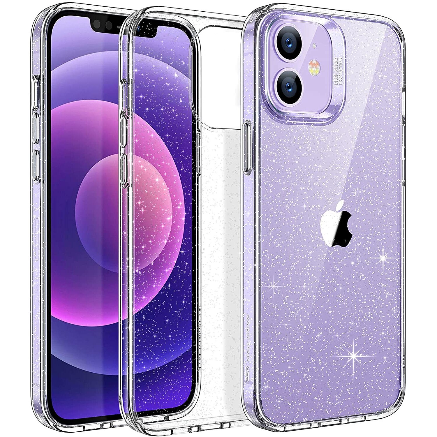 Husa compatibila cu iPHONE 12 / 12 Pro, ESR, Silicon flexibil shimmer, 6.1inch