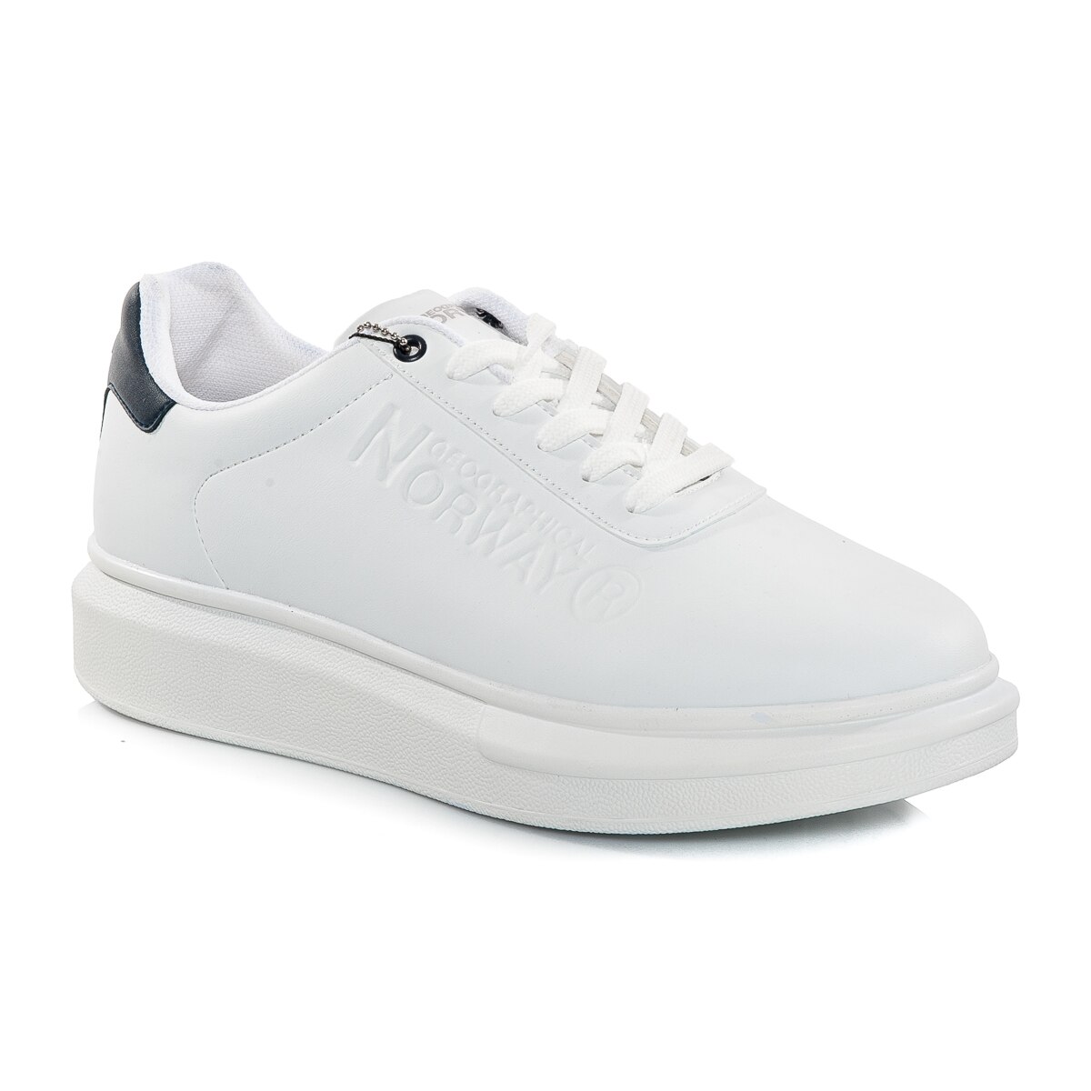 Pantofi barbatesti, Geographical Norway, piele ecologica, alb