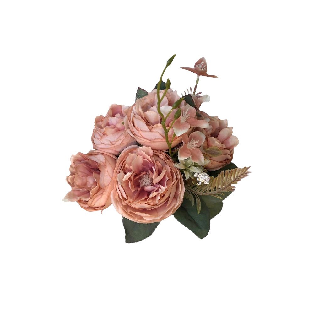 Flori artificiale Accent 1203107, Buchet Bujor, Roz, 45 cm