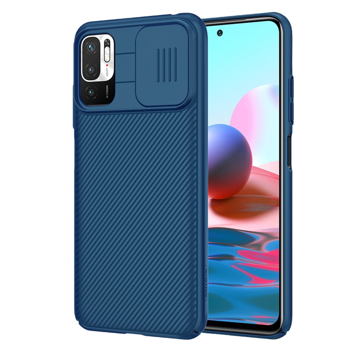 Husa de protectie, Nillkin, Compatibil cu XIAOMI REDMI NOTE 10 5G, TPU, Albastru
