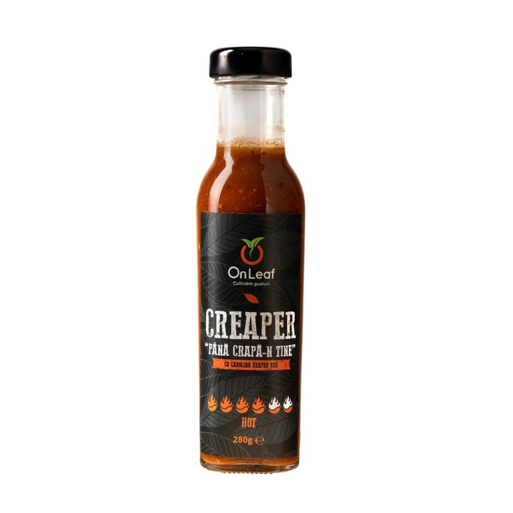 On Leaf Creaper Forró szósz, Carolina Reaper Red, 280 g