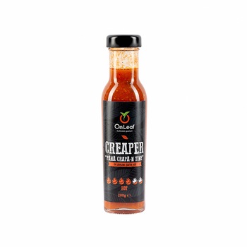 Sos iute Creaper Hot, Carolina Reaper Red, OnLeaf, 280 g Sos iute Creaper Hot, Carolina Reaper Red, OnLeaf, 280 g