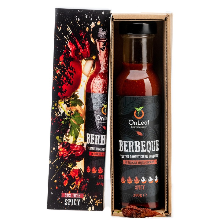 Berbeque Fűszeres csípős szósz, Carolina Reaper csokoládé, OnLeaf, 280 g