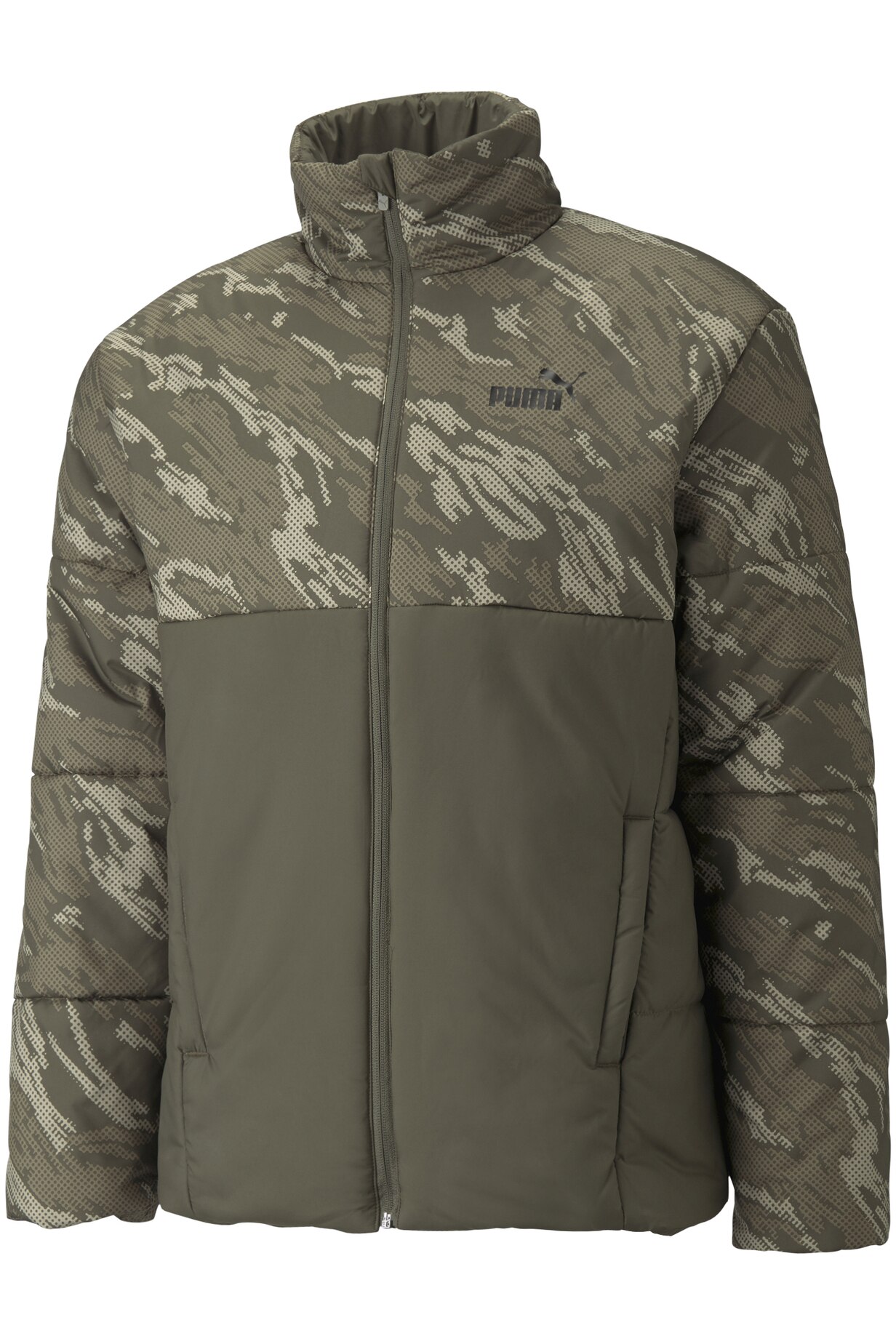 Geaca Puma ESS Padded AOP, Verde