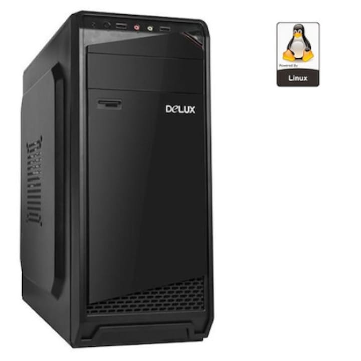 PC Maxi640, Asztali számítógép, Intel Core I5 6400, Memória kapacitás 8GB DDR4, Tárolási kapacitás 512SSD, Videokártya RX550 4GB, Black-D