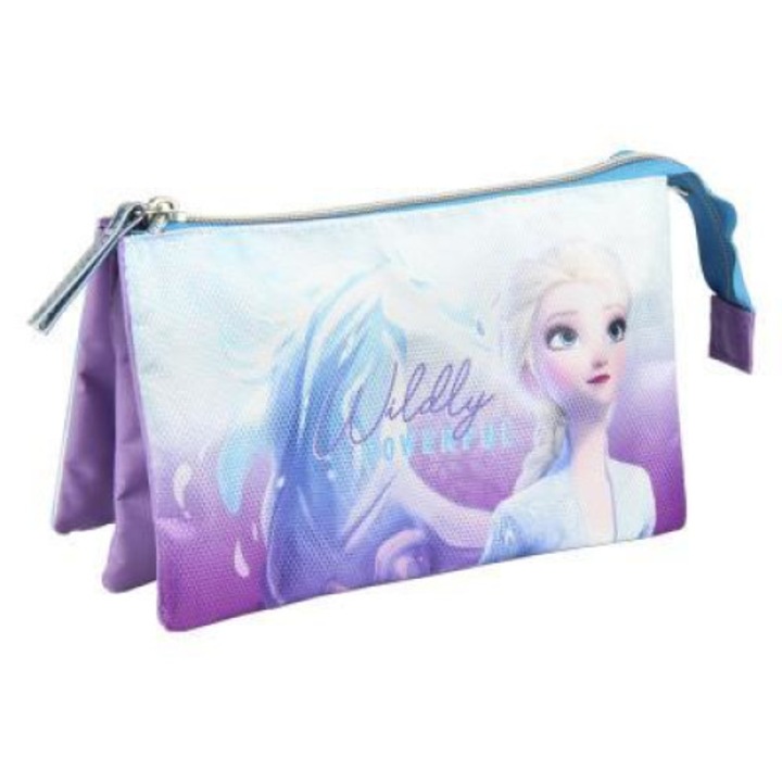 Többfunkciós tolltartó 3 rekesszel, Frozen, +3 év, többszínű, lányok