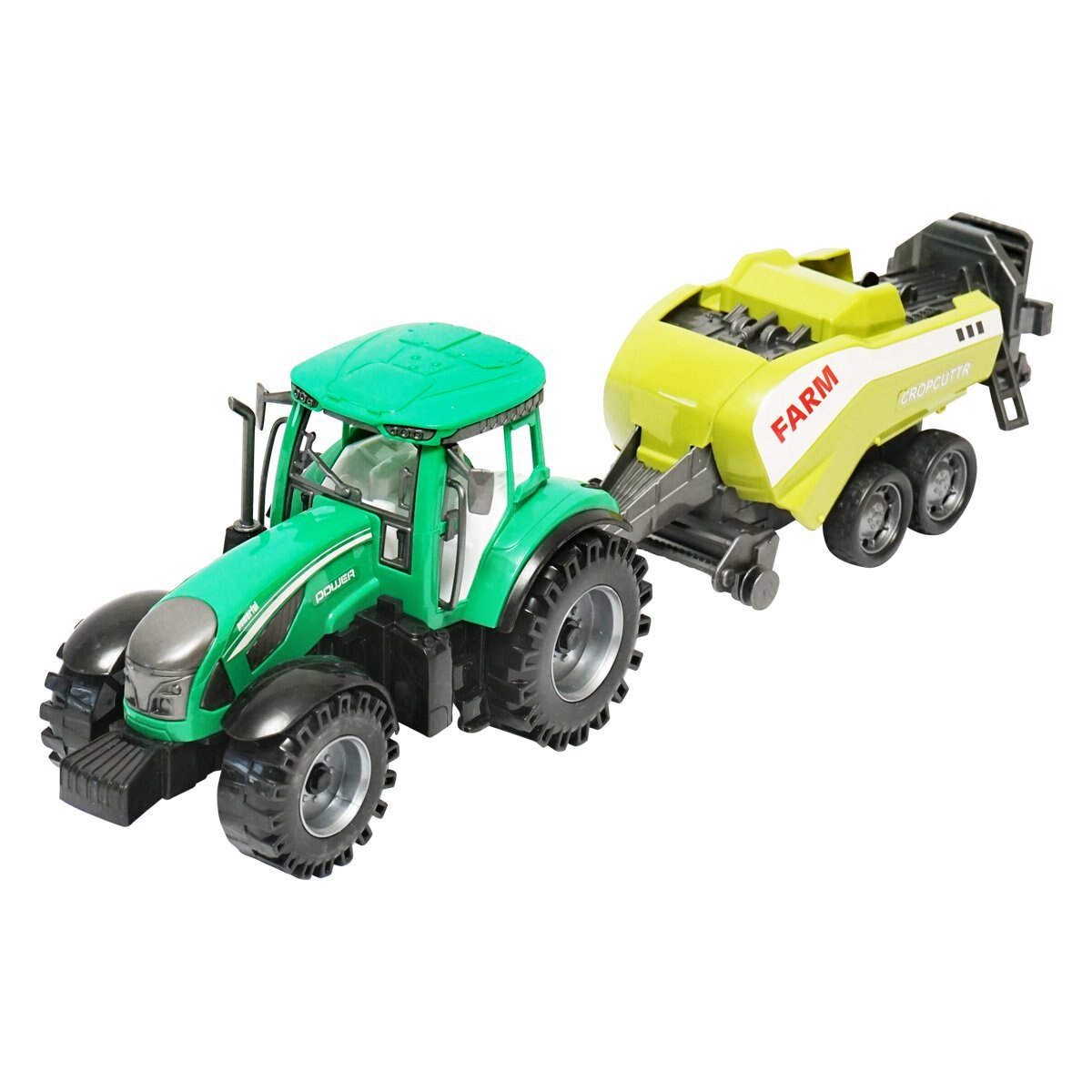 Tractor verde jucarie cu balotiera Farm Tractor