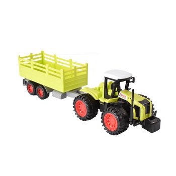 Jucarie Tractor cu remorca verde POWER Speed Jucarie Tractor cu remorca verde POWER Speed