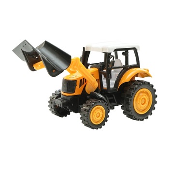 Tractor galben cu incarcator frontal Modern City Tractor galben cu incarcator frontal Modern City