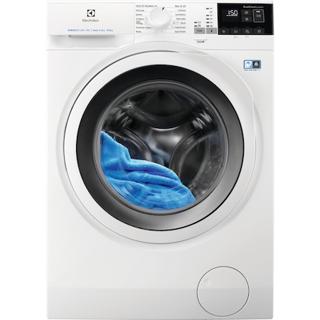 Masina de spalat rufe cu uscator Electrolux Dual-Care EW7WO447W, PerfectCare700, Spalare 7 kg, Uscare 5 kg, 1400 RPM, Clasa B, Motor Inverter, Alb
