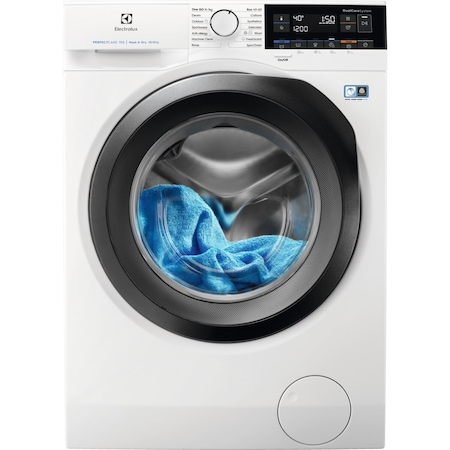 Masina de spalat rufe cu uscator Electrolux EW7WN361S, PerfectCare700, 1600 RPM, Spalare 10 kg, Uscare 6 kg, Clasa A, Motor Inverter, Alb