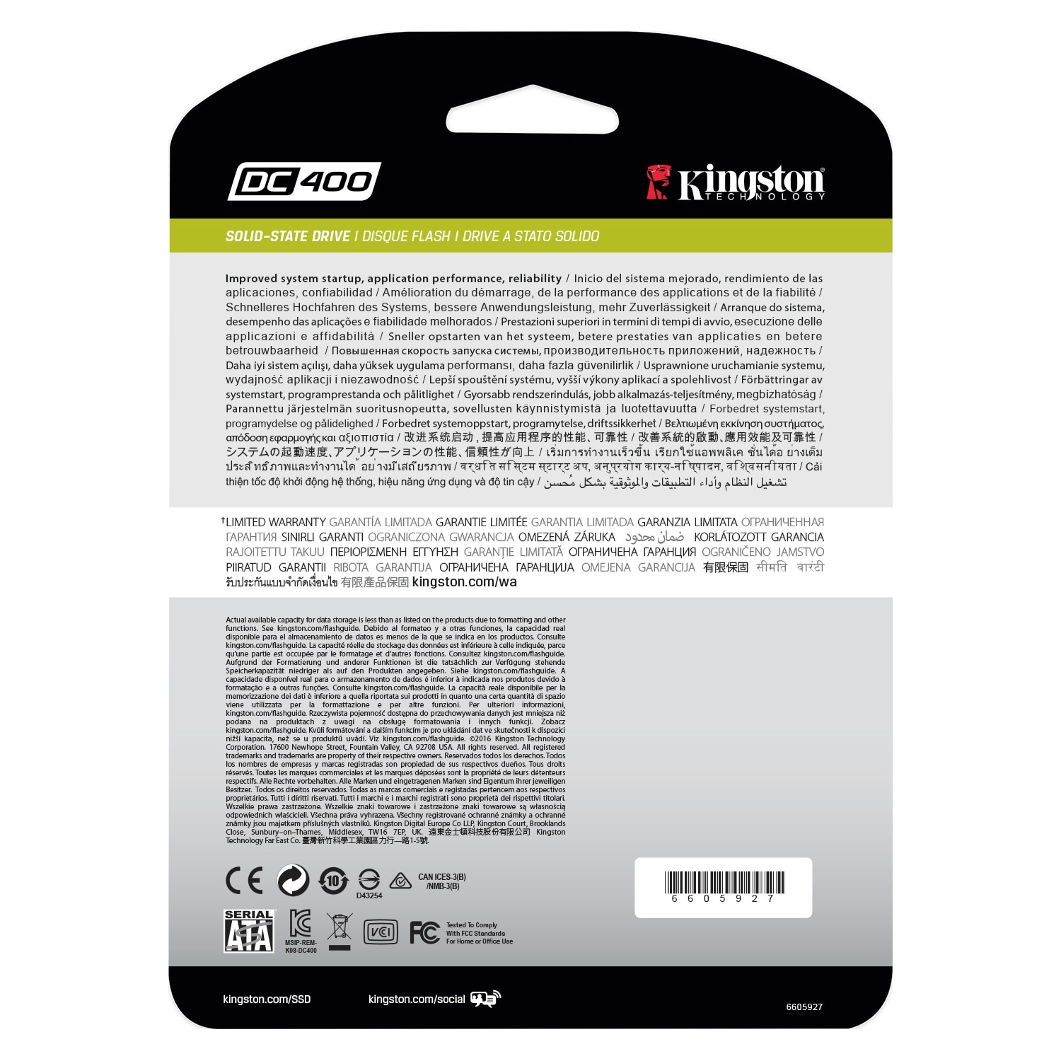 Solid State Drive (SSD) Kingston DC400, SATA III
