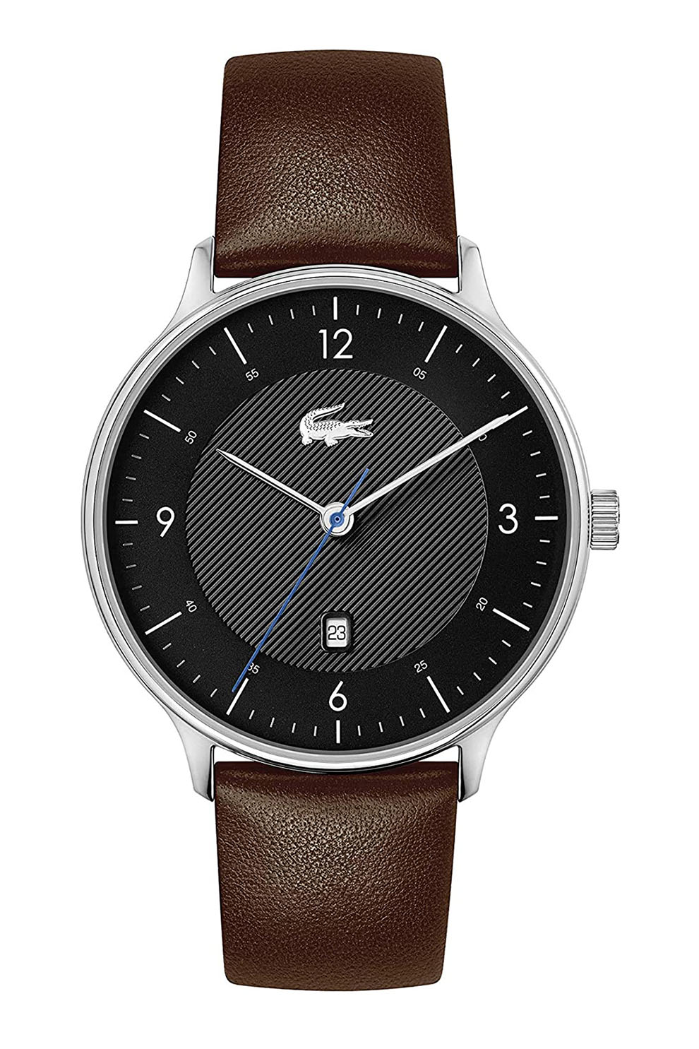 Lacoste, Ceas quartz cu o curea din piele, Maro