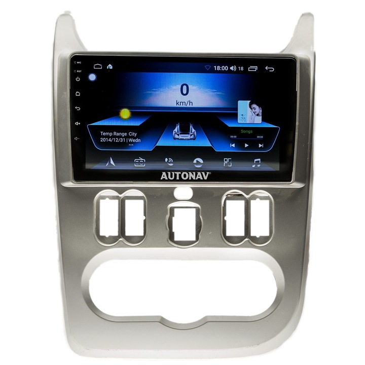 Navigatie AUTONAV Android GPS Dedicata Dacia Logan 2008-2012, Model Classic, Memorie 64GB Stocare, 2GB RAM, Display 9" Full-Touch, WiFi, 2 x USB, Bluetooth, Quad-Core 4 * 1.8GHz, 4 * 50W Audio
