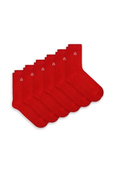 Set 6 perechi, Sosete din bumbac, EB Prime, confortabile si respirabile, Rosu Set 6 perechi, Sosete din bumbac, EB Prime, confortabile si respirabile, Rosu