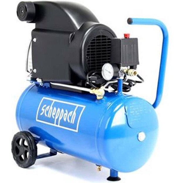 Compresor Scheppach HC 26, rezervor 24 litri, presiune 8 bar, debit refulat 110 litri/min